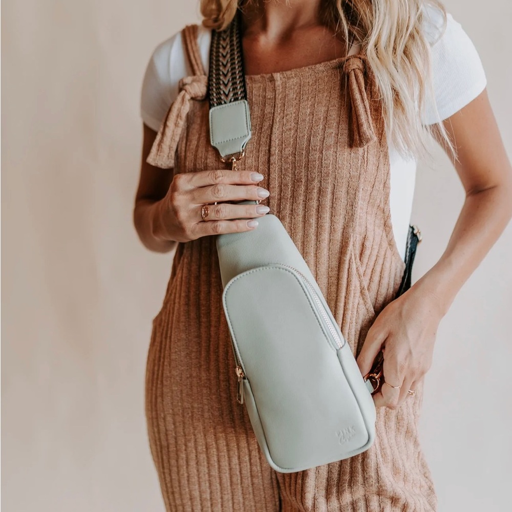 Pink Cove Nikki Sling, Mint, Brand New In Satin Dust Bag.